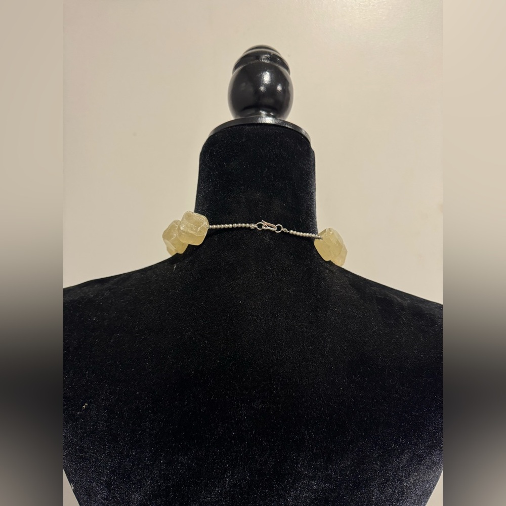 Chunky Citrine Stone Necklace - Picture 4 of 4